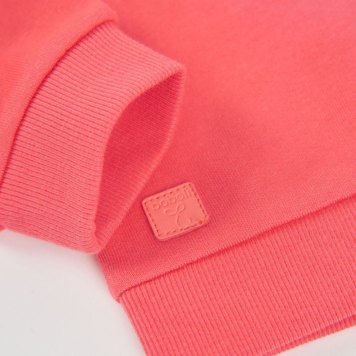 Sweat-shirt molleton fille imprimé fleurs pink, BOBOLI