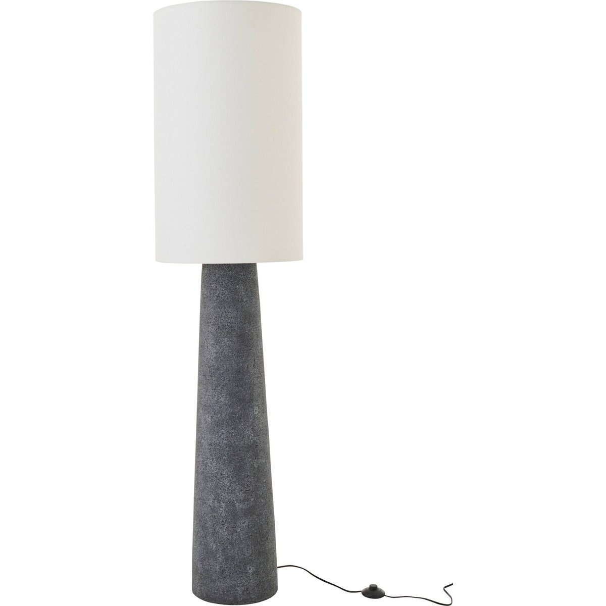 Lampadaire en fibre de verre noir et blanc, RECOLLECTION