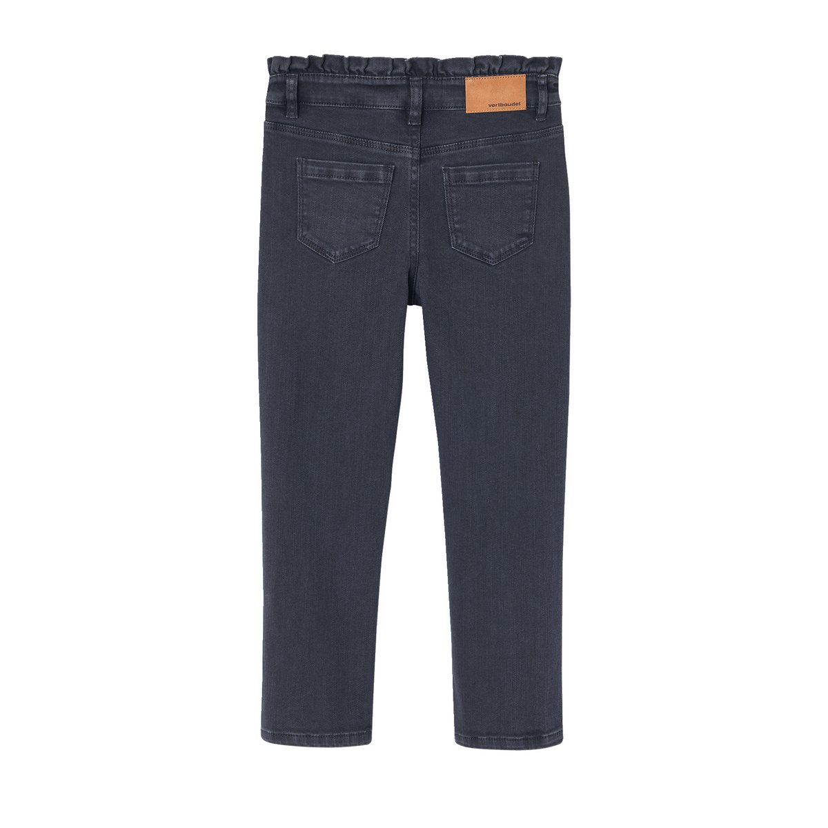 Pantalon slim morphologie large encre, VERTBAUDET