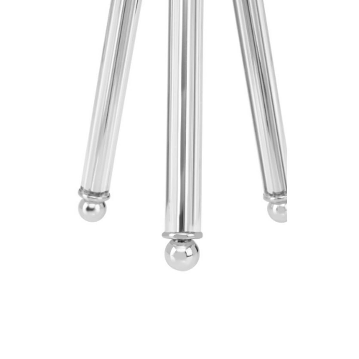 Harlen Tripod Table Lamp with White Shade in Chrome silver-coloured, SO'HOME
