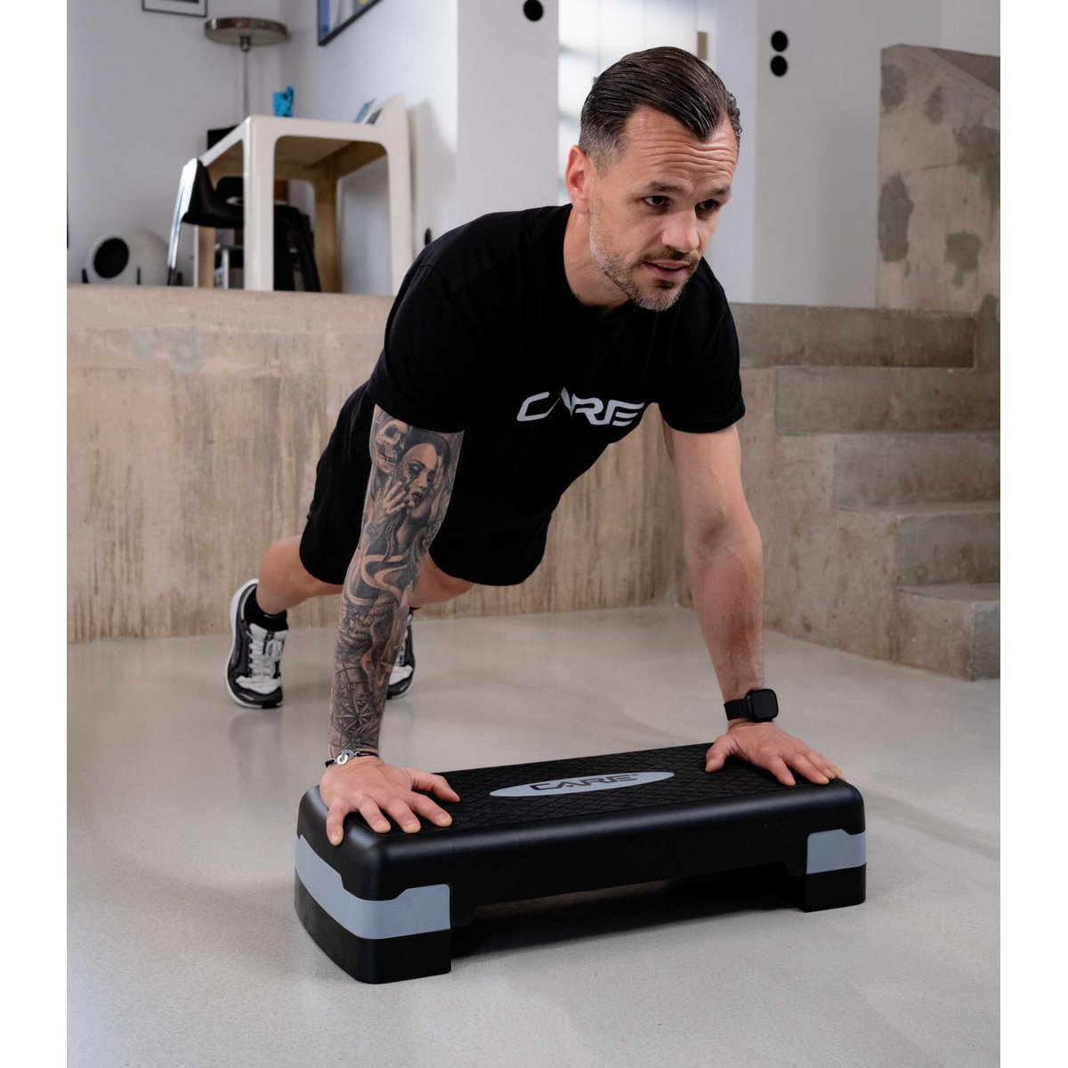Step Aerobic  - CARE - Planche de step pour cardio et renforcement noir, CARE FITNESS