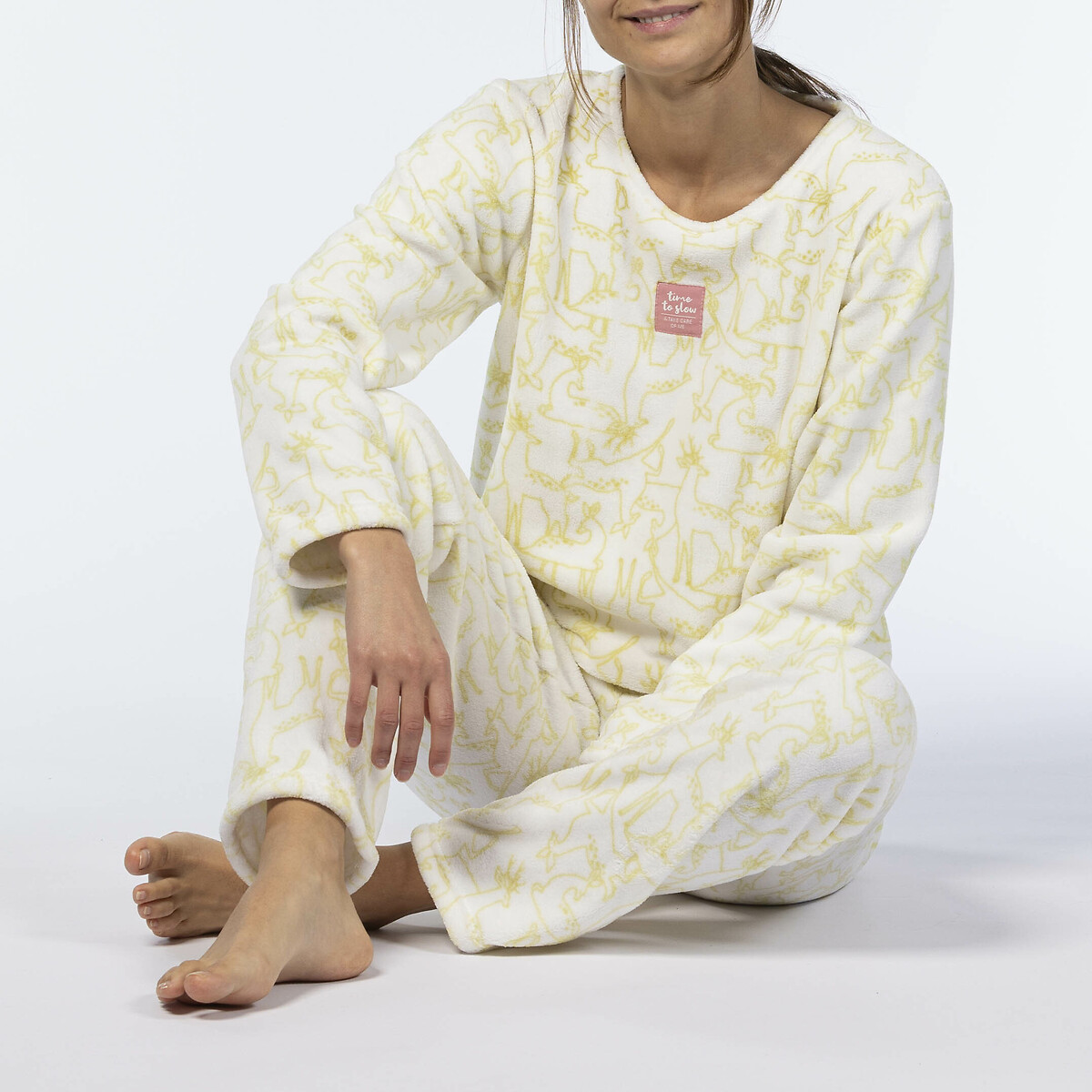 Ultra Soft Pyjamas with Long Sleeves light green, MELISSA BROWN
