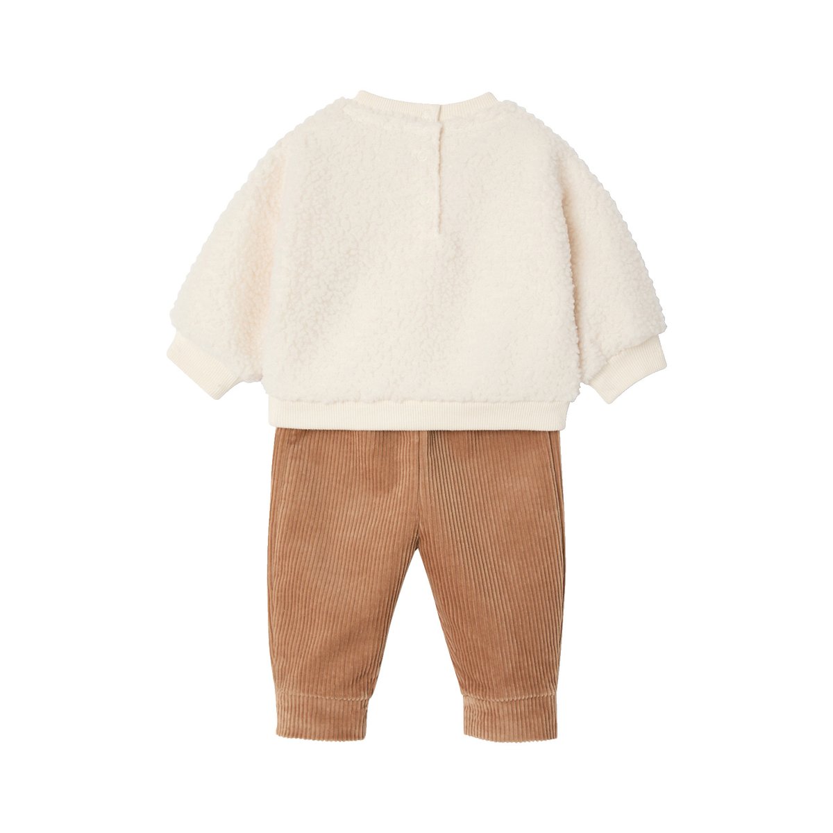Ensemble 3 pièces naissance écru, VERTBAUDET