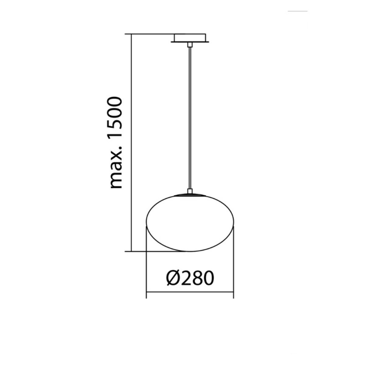 Suspension globe Press laiton mat Diam.28 laiton, MILLUMINE