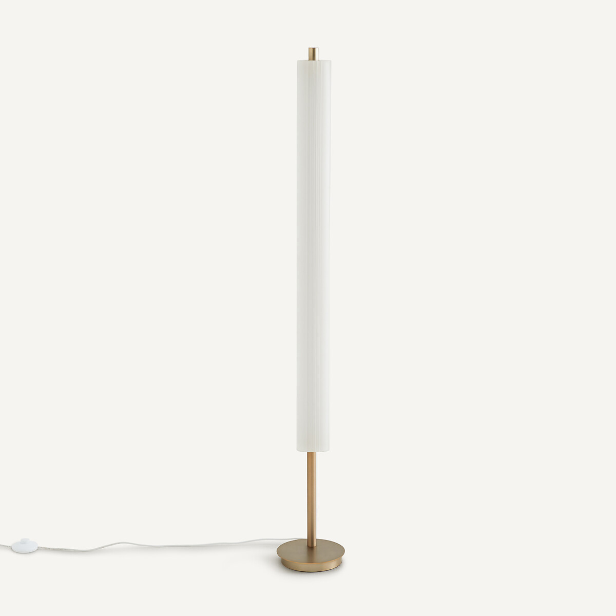 Lampadaire verre sablé, STROZZI champagne, AM.PM X EMMANUEL GALLINA