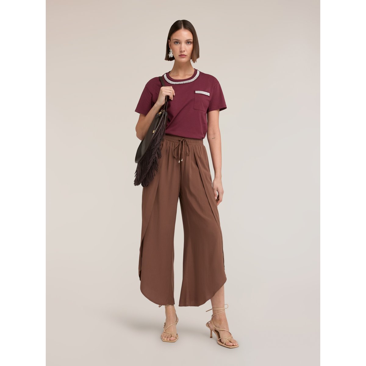 Pantalon paréo marron, MOTIVI