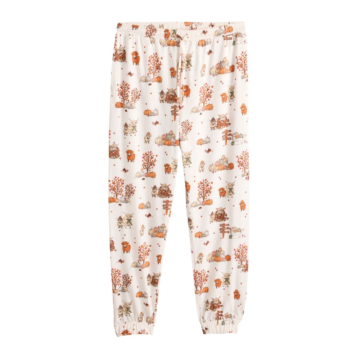 Pyjama en jersey de coton crème automnale hamish la vache des highlands, NEXT