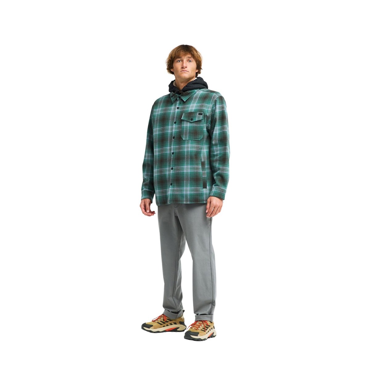 Vêtement technique de snow manches longues FURNACE BONDED FLANNEL noir raven, BILLABONG