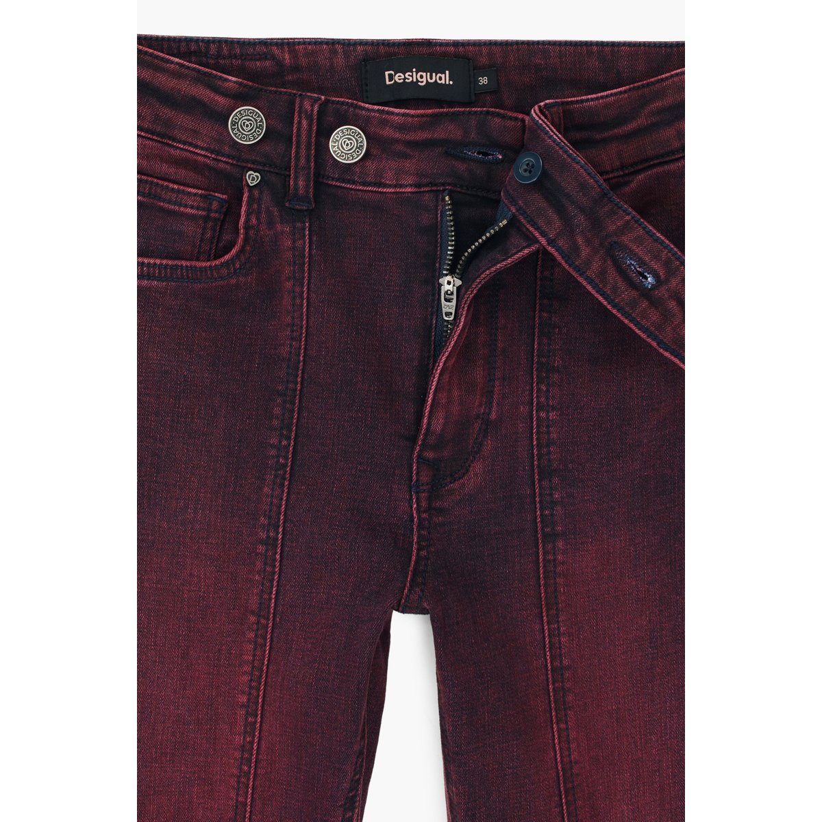 Jean flare rouge, DESIGUAL