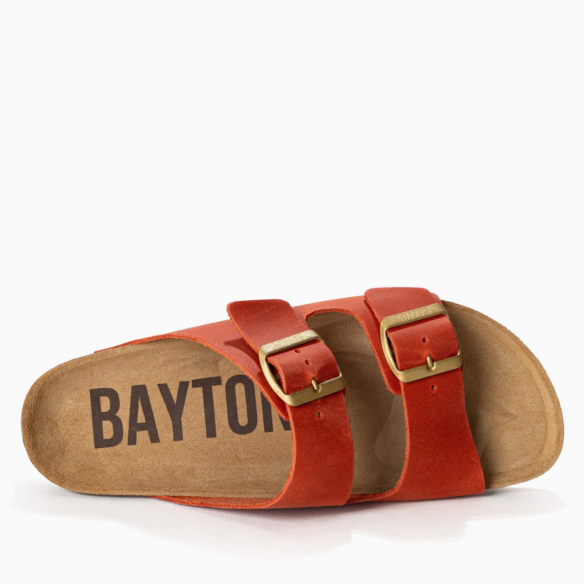 Sandales en cuir ATLAS orange, BAYTON