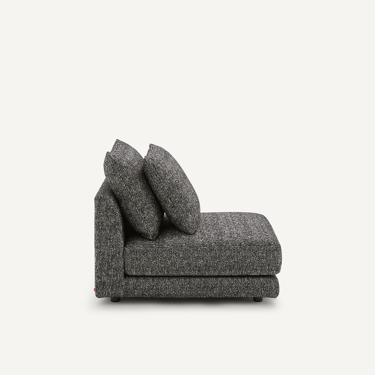 Chauffeuse modulable en bouclette, TIBERIO noir, AM.PM