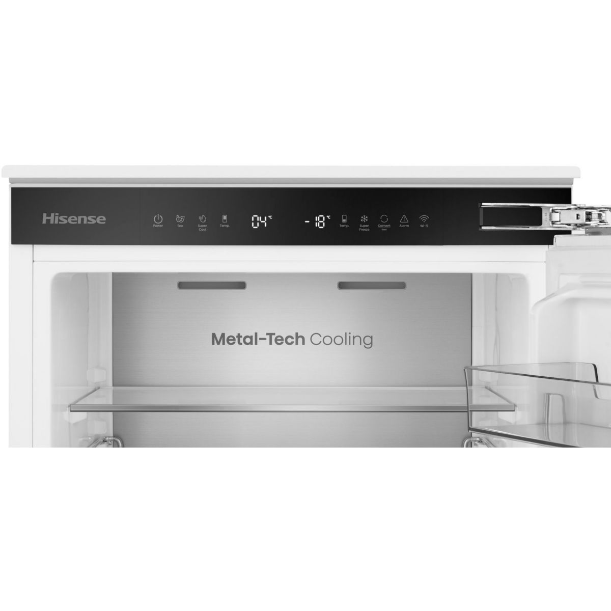 Réfrigérateur combiné encastrable RB3B280SAWE couleur unique, HISENSE