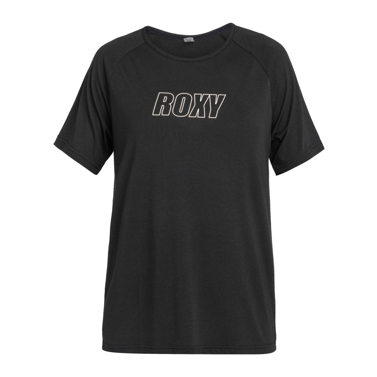 T-Shirt de sport, manches courtes, col rond, . noir true black, ROXY