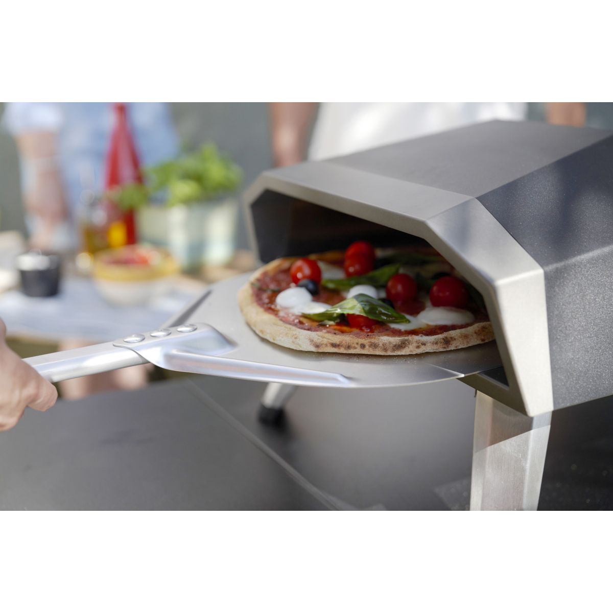 Four à pizza gaz FPG12D noir pizza 30 cm, préchauffage 15 min, jusqu'à 500°C couleur unique, LE MARQUIER