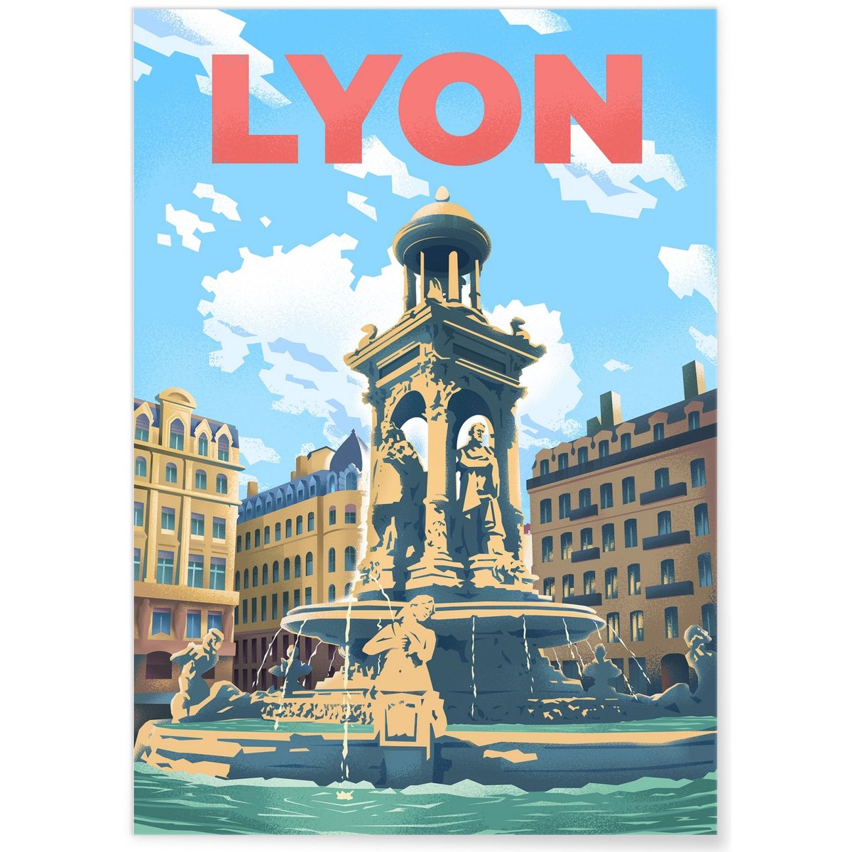 Affiche ville Lyon 3 blanc, L'AFFICHERIE