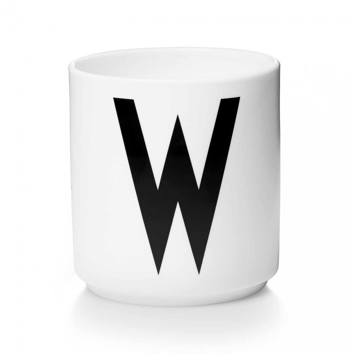 Mug en Porcelaine Blanc Personal A-Z w lettre noire, DESIGN LETTERS