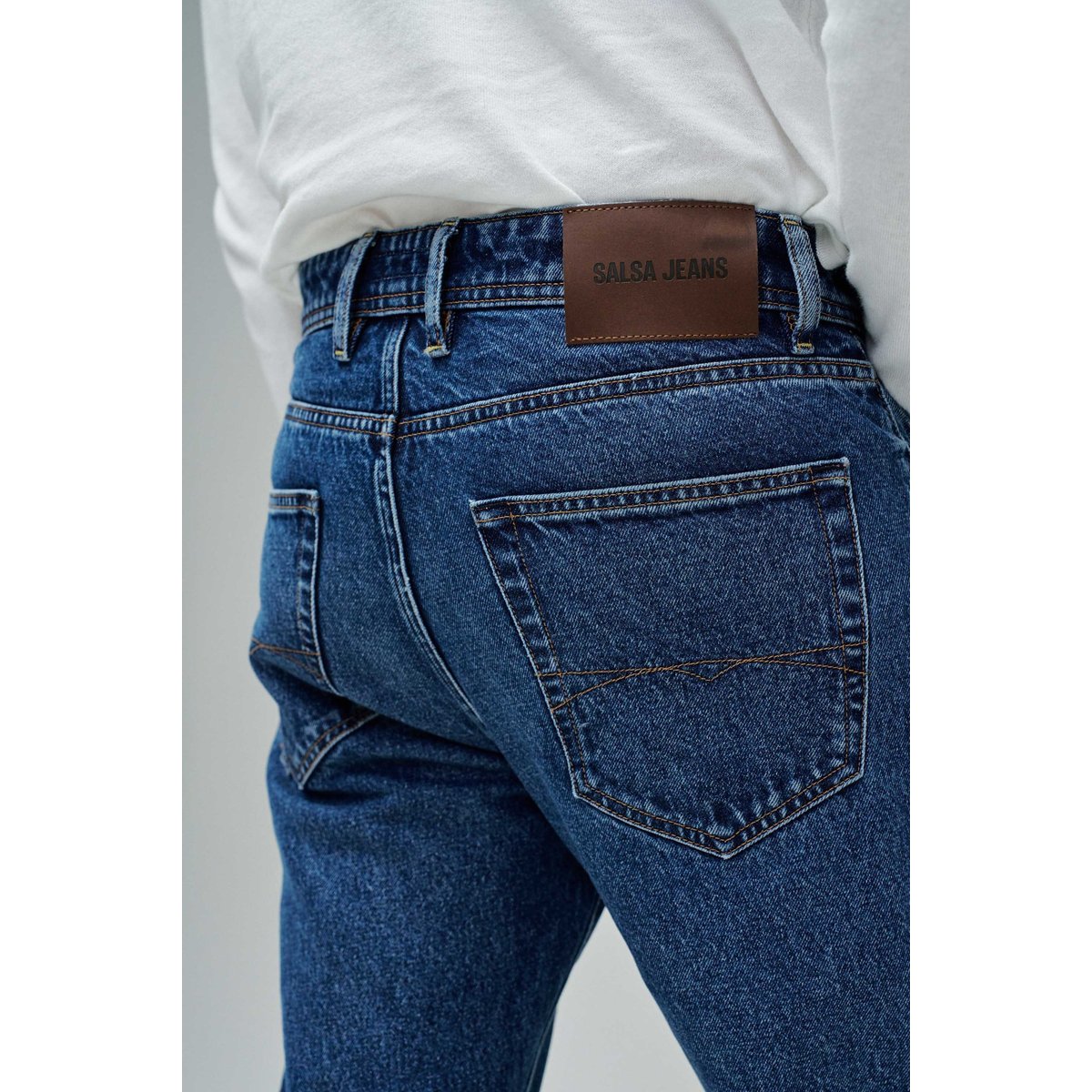 JEAN STRAIGHT FIT bleu denim, SALSA JEANS