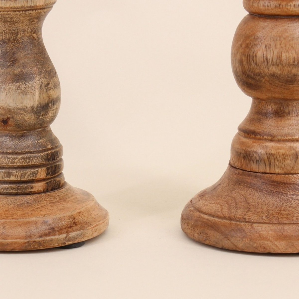 Set de 2 chandeliers en manguier naturel, ORNAMI
