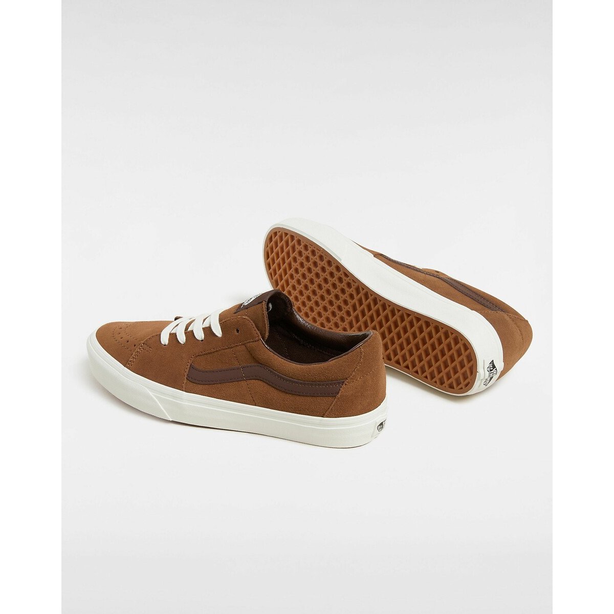 Baskets cuir SK8-Low marron, VANS