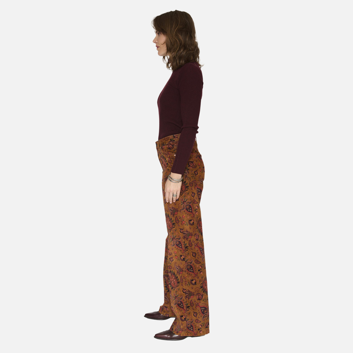 Pantalon THE JAGGER PAISLEY camel, MKT STUDIO