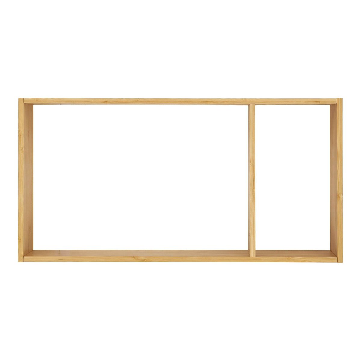 Etagère murale cadre en bambou, 2 espaces TALLINN bois naturel, PIER IMPORT