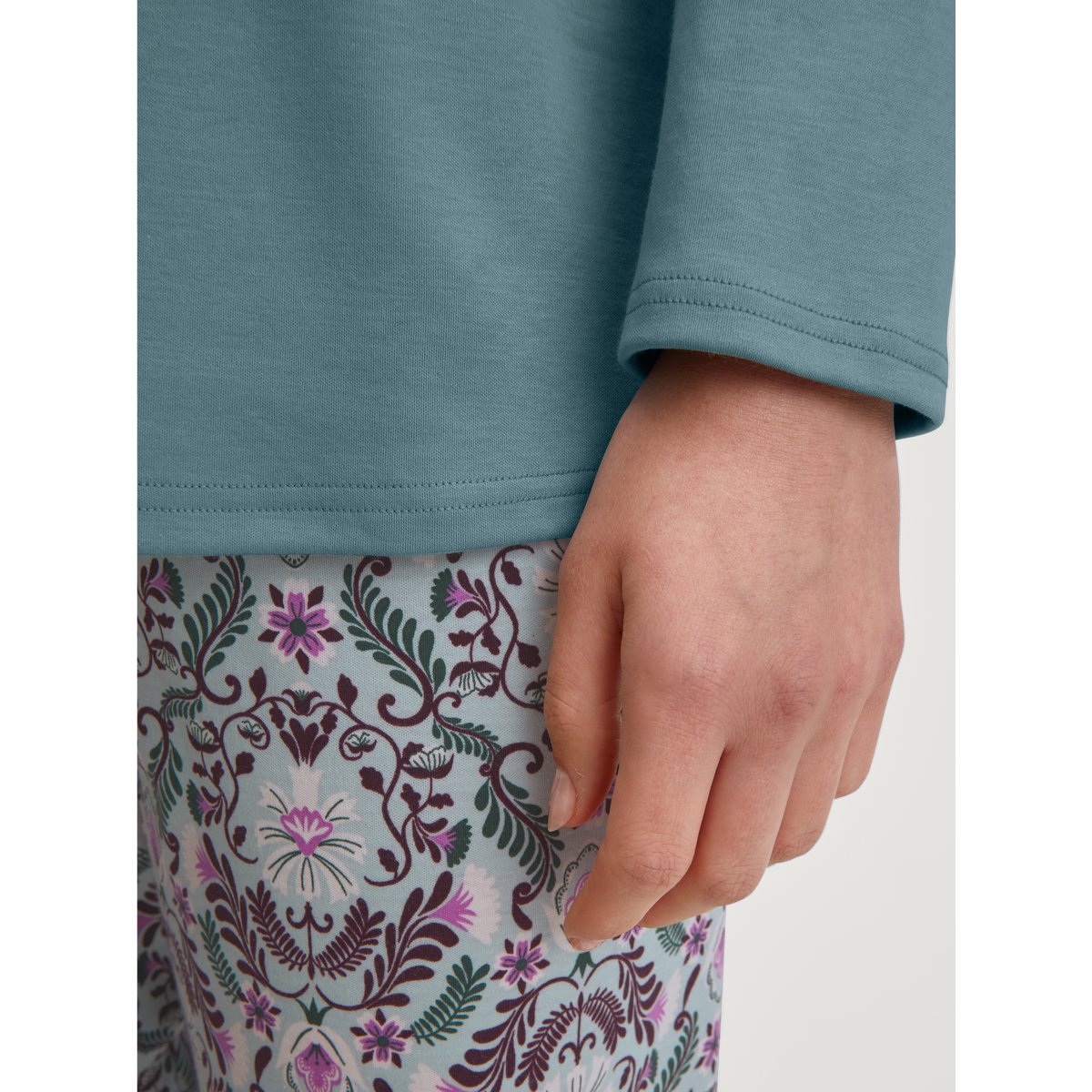 Pyjama, longue manches longues Coton AUTUMN DREAMS smoke bleu, CALIDA