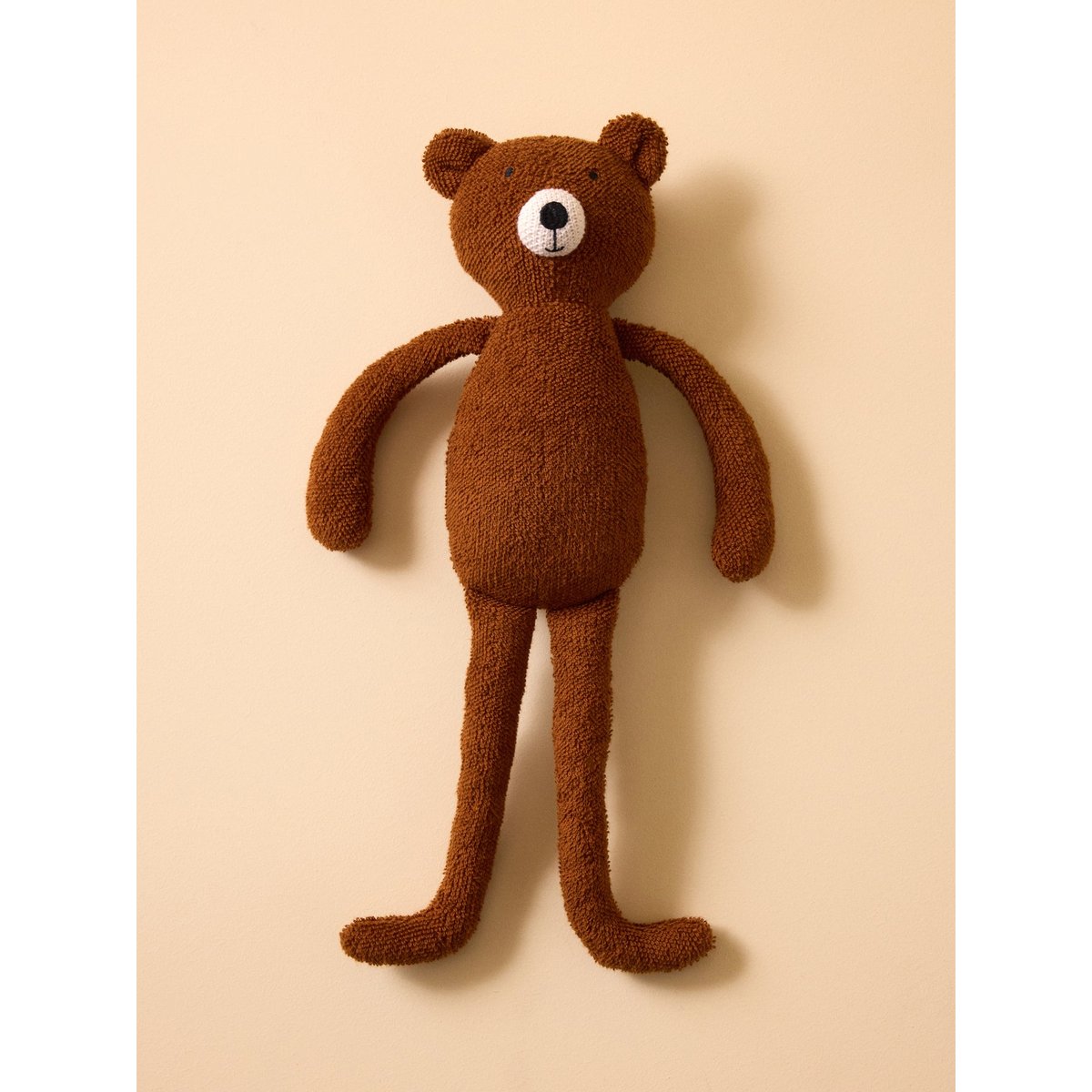 Peluche ours en bouclette marron, CYRILLUS