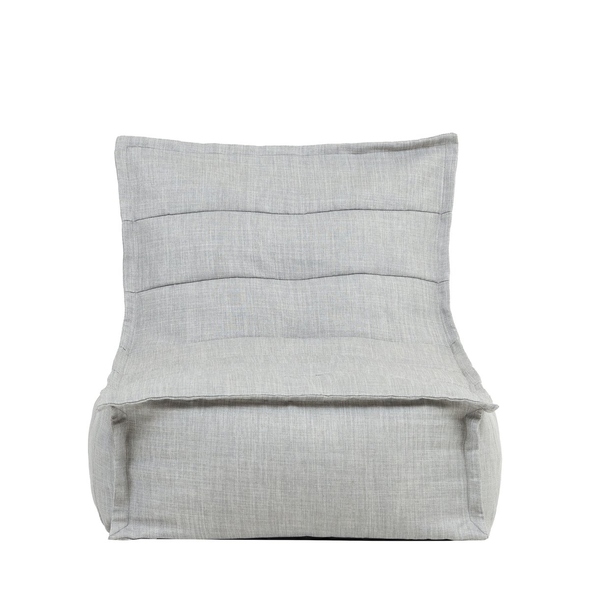 Pouf chauffeuse et repose-pieds de jardin Oeko-Tex® - DOLCE gris, ICON