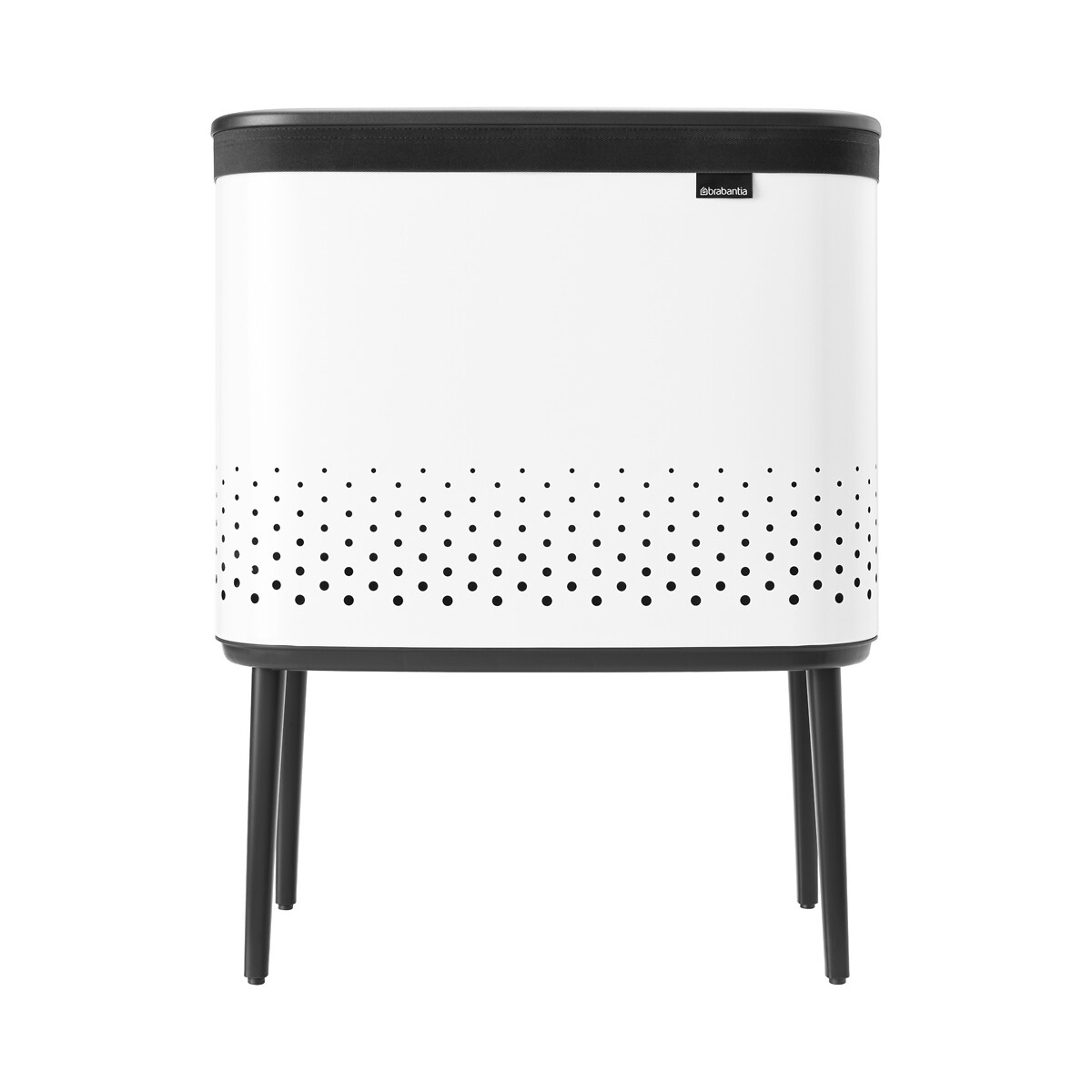 Corbeille à linge Bo 60 litres blanc, BRABANTIA