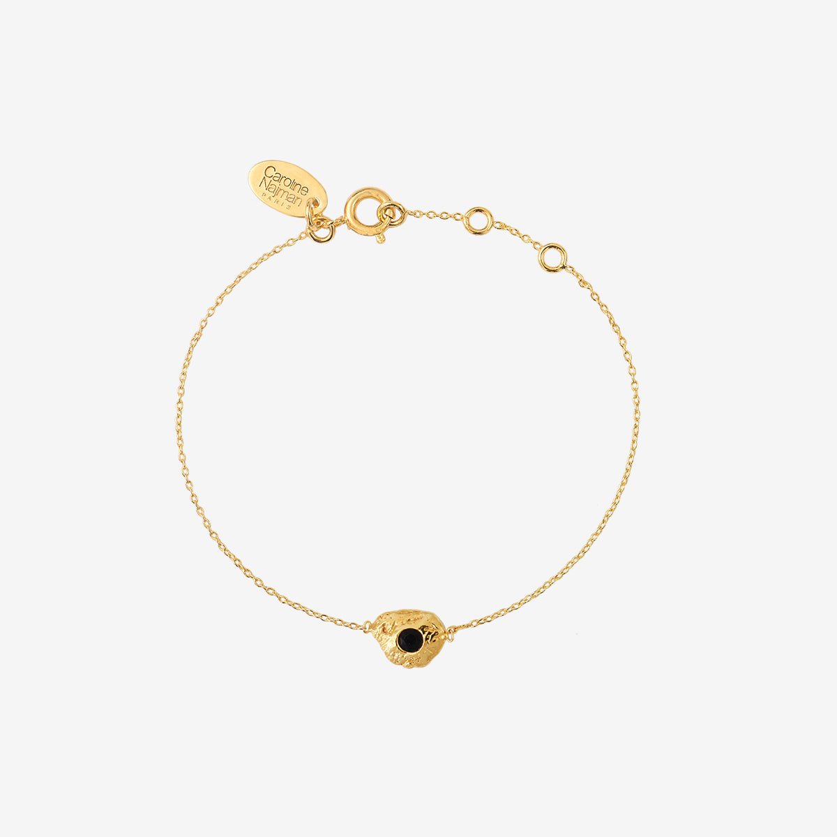 Bracelet doré - eleven noir, CAROLINE NAJMAN