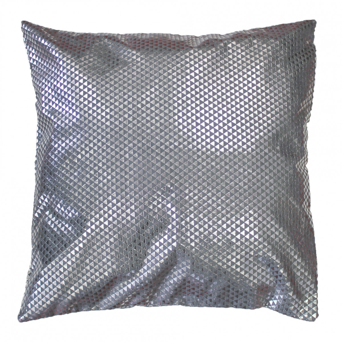 Housse de Coussin Suede Argent C1060 Gris 40 x 40 cm gris, EDEN