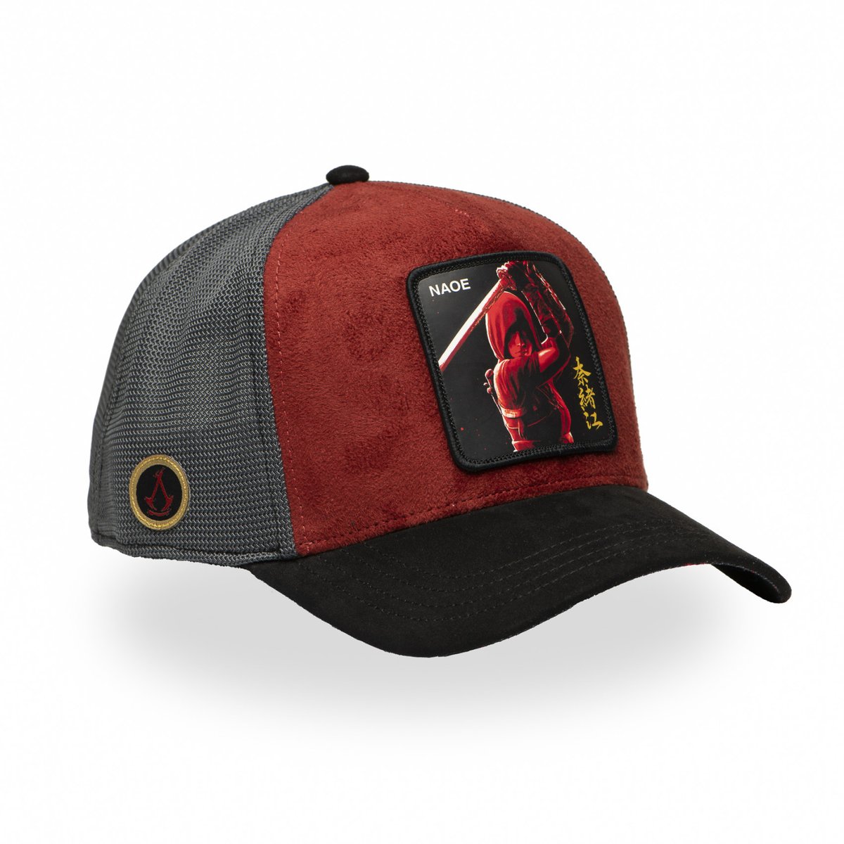 Casquette trucker Assassin's Creed rouge/noir, CAPSLAB