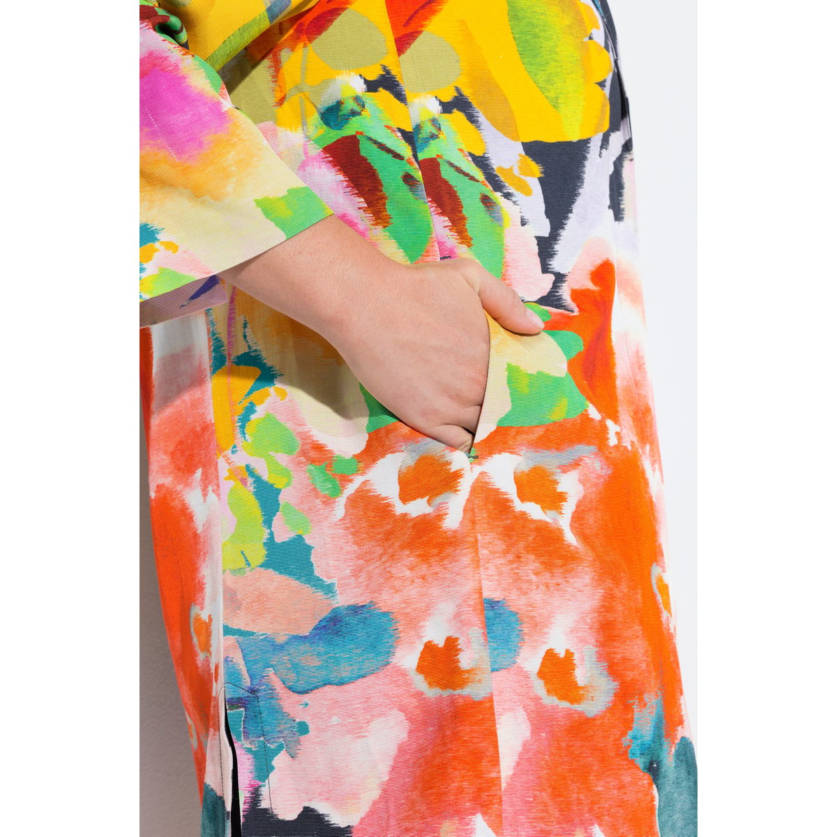Blazer à fleurs, coupe évasée marine foncé, ULLA POPKEN