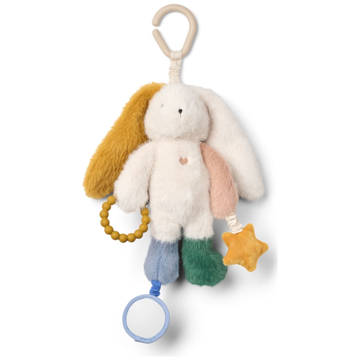 Peluche d'activités Angelina blanc, jaune, vert, LIEWOOD