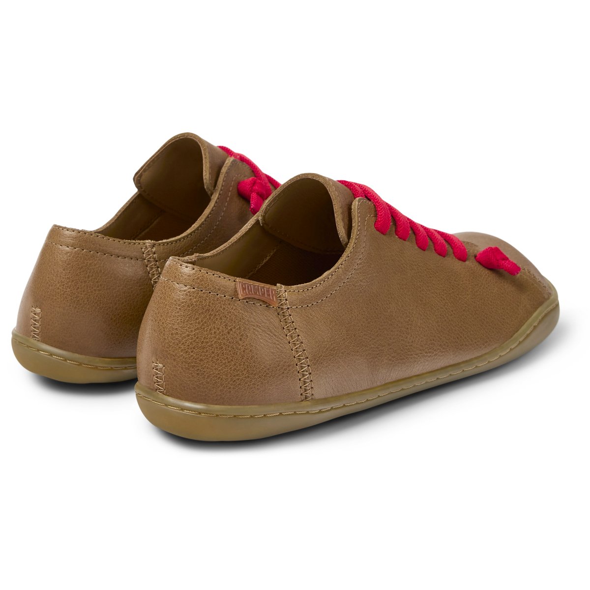 Baskets Peu Cami Smooth Leather marron moyen, CAMPER