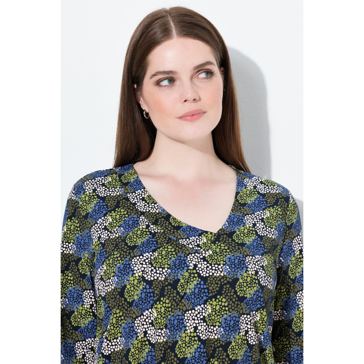 T-shirt en coton bio marine, ULLA POPKEN