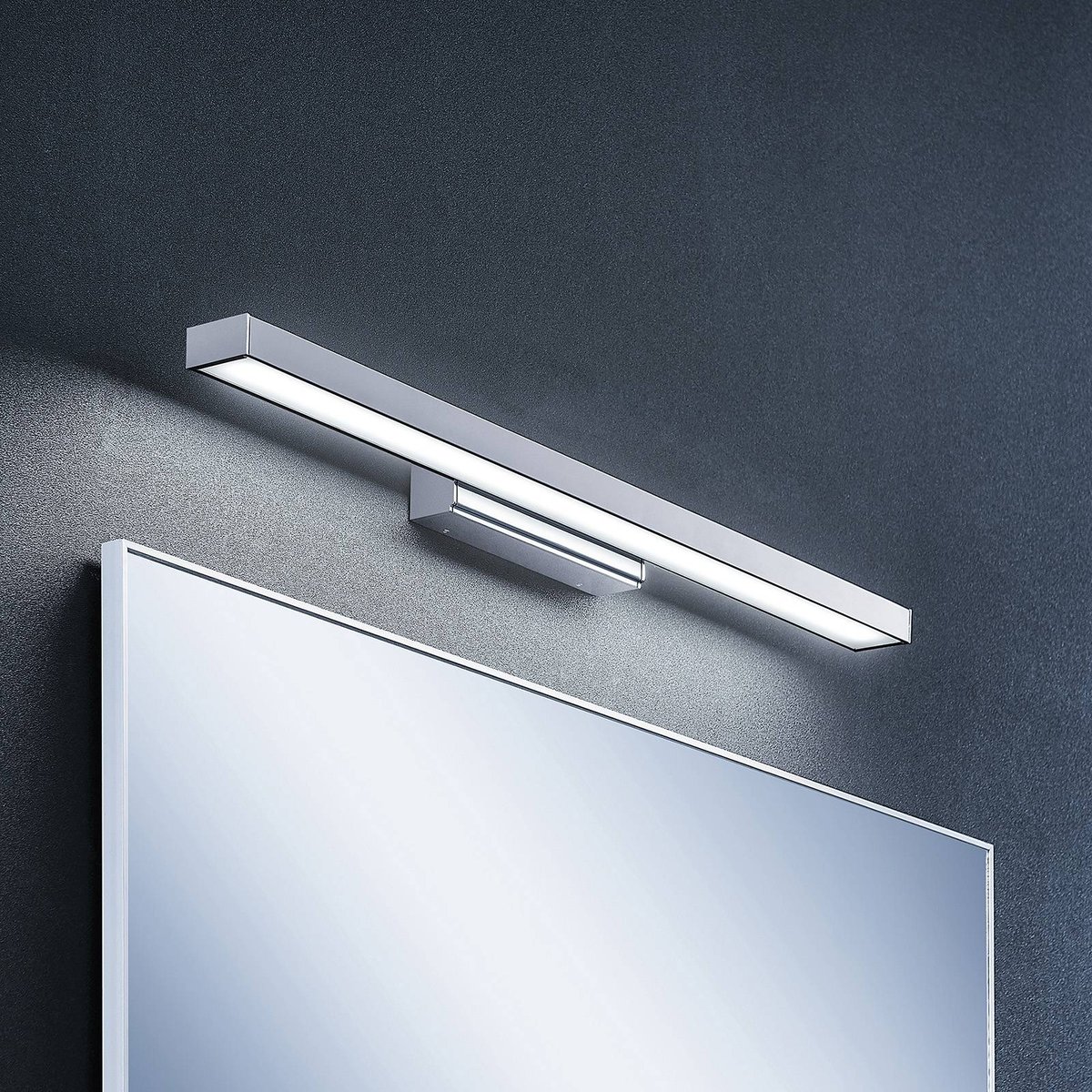 Applique en aluminium moderneLED, Alenia blanc, chrome, LINDBY