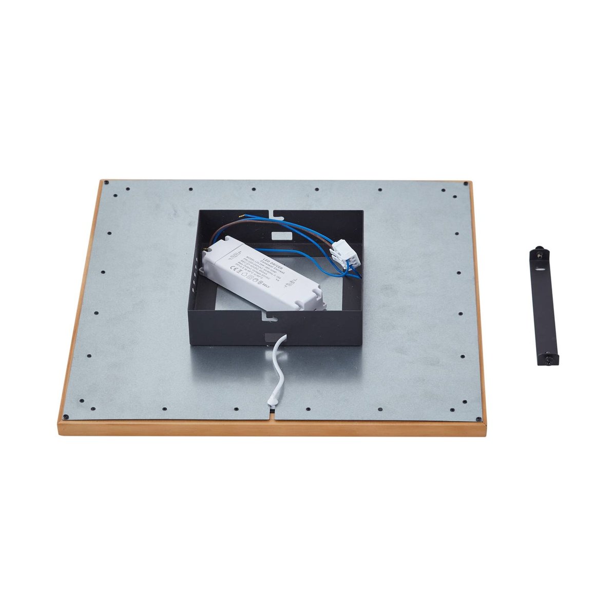 Plafonnier en bois traditionnelLED, Joren bois clair, blanc, LUCANDE