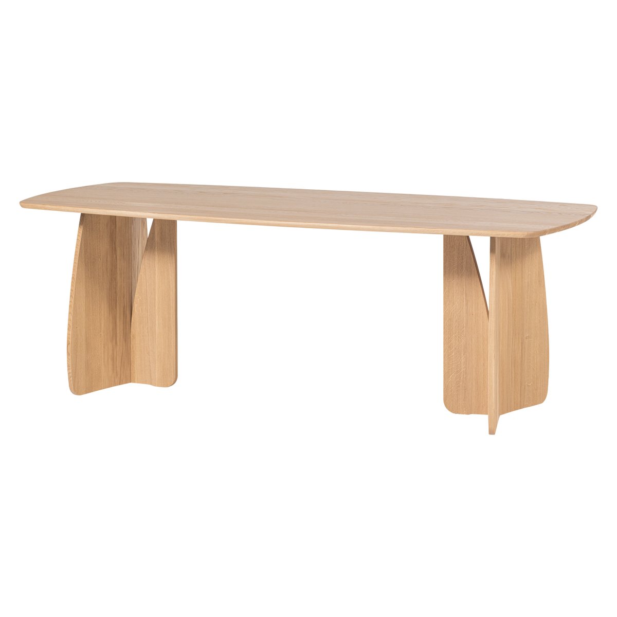 Table à manger en bois de chêne VEERE bois fonce, WOOOD