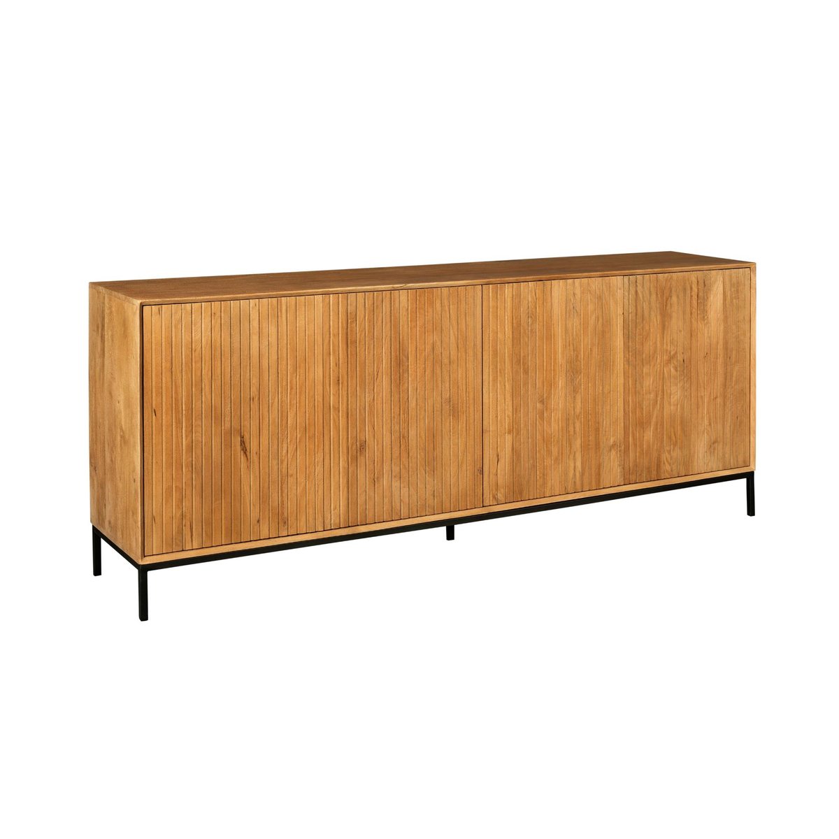 Buffet enfilade 210 cm 4 portes CORTINA bois, PIER IMPORT