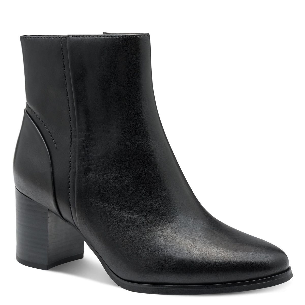 Bottine en cuir noir, MARCO TOZZI