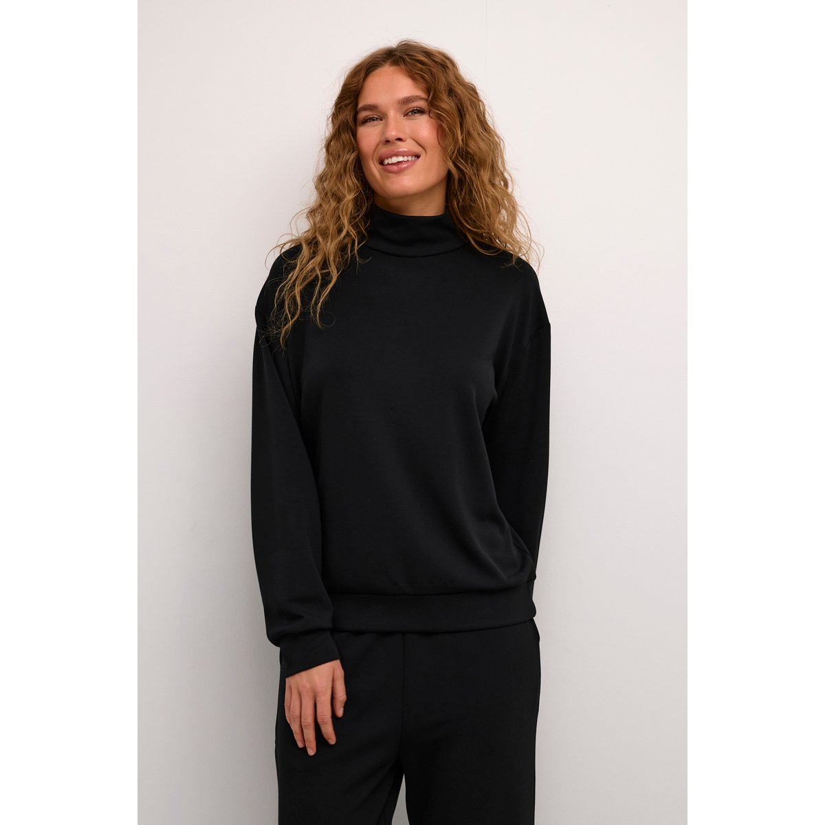 Sweatshirt noir black deep, KAFFE
