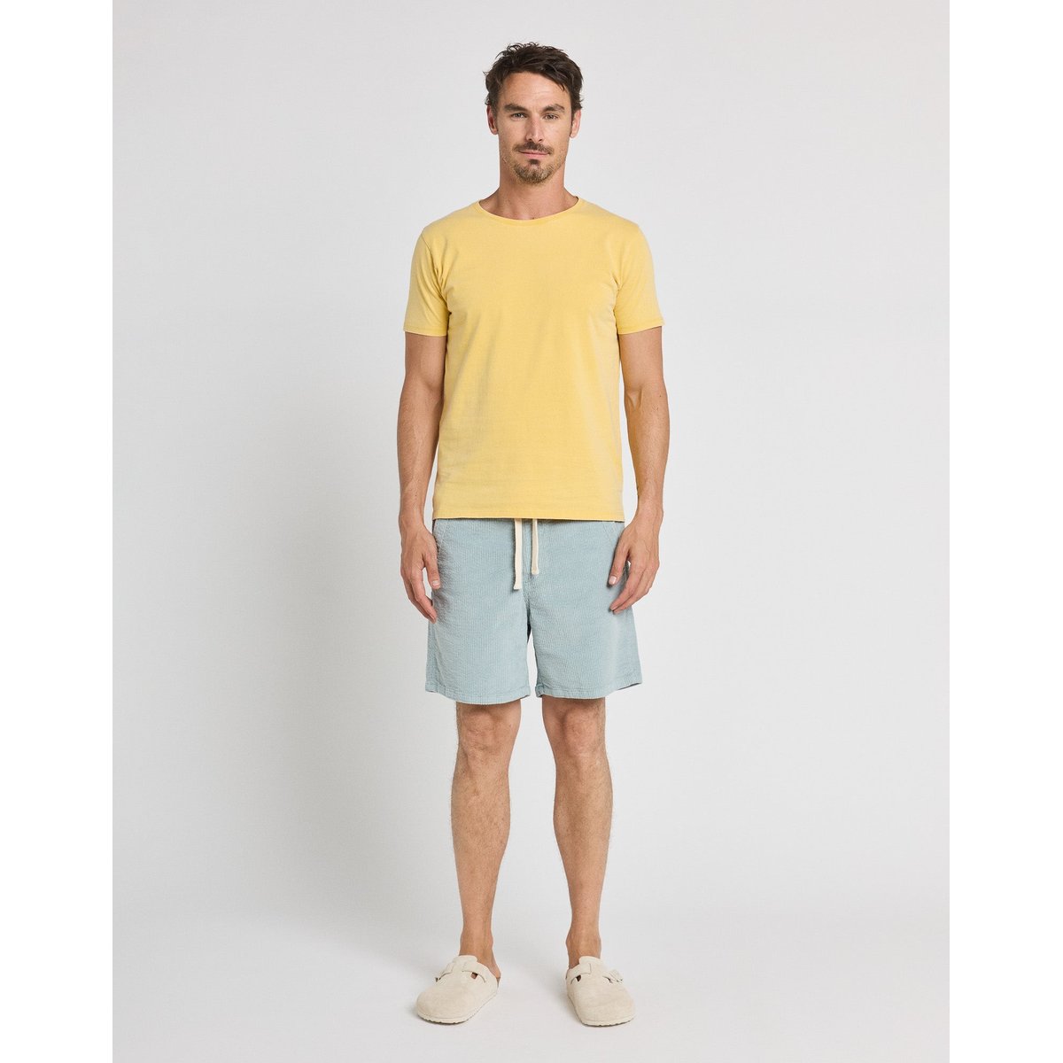 SHORT LOOSE VELOURS CLOUD bleu clair, PULLIN