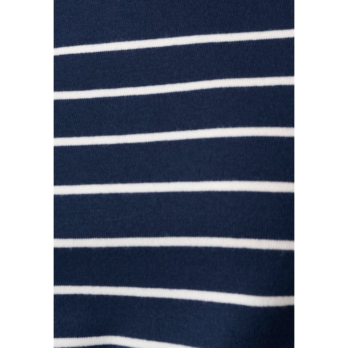 Pull rayé manches aux coudes bleu marine rayé, DAMART