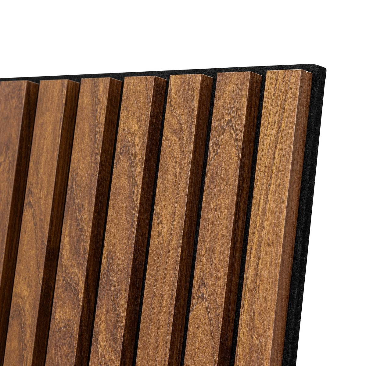 Panneau décoratif mural 60x60cm COLVA marron tonka, ATMOSPHERA