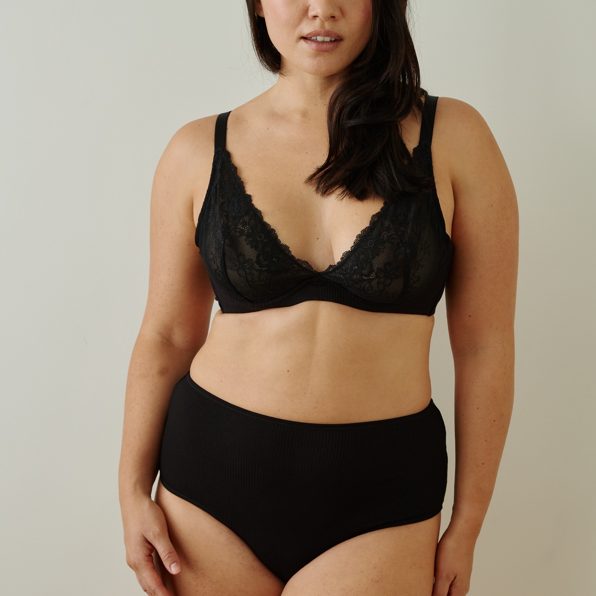 Culotte haute Colombe noir, VARIANCE