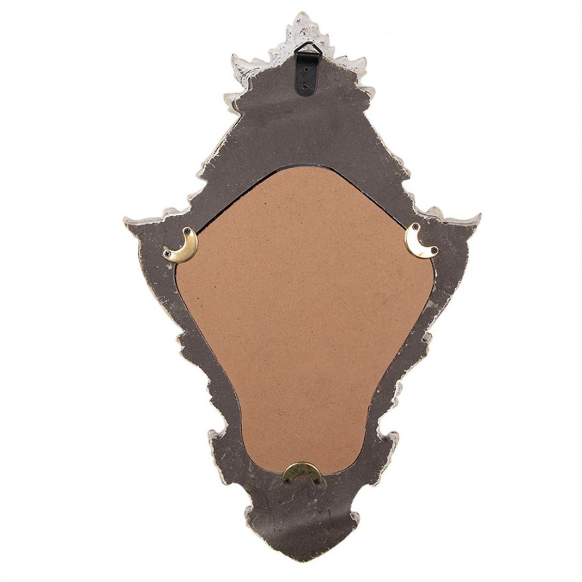 Miroir classique en bois blanc 27x5x42cm blanc, WADIGA