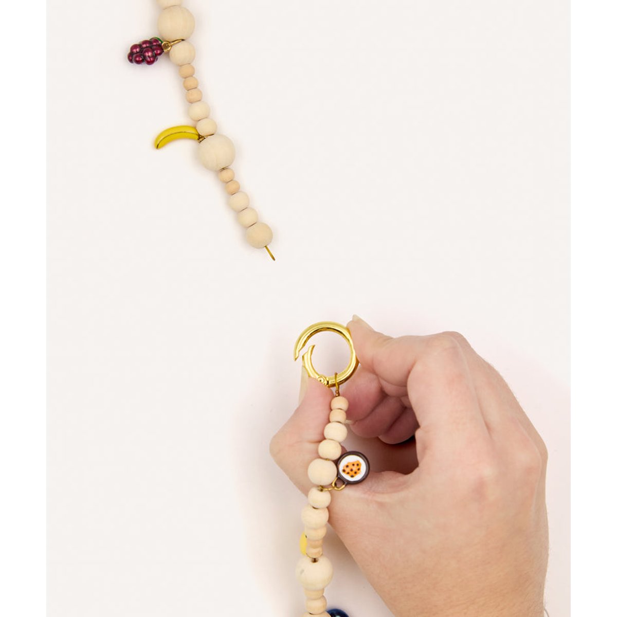 Collier à breloques pour chien, SIRA bois clair, CAFIDE
