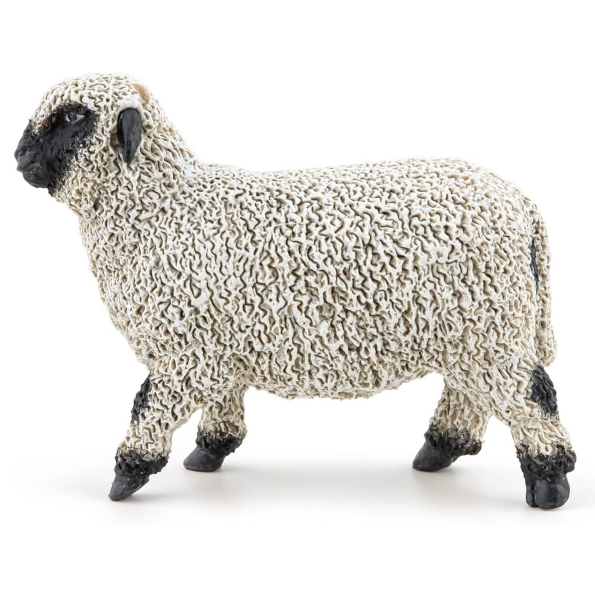 Figurine Mouton nez noir du Valais noir, PAPO