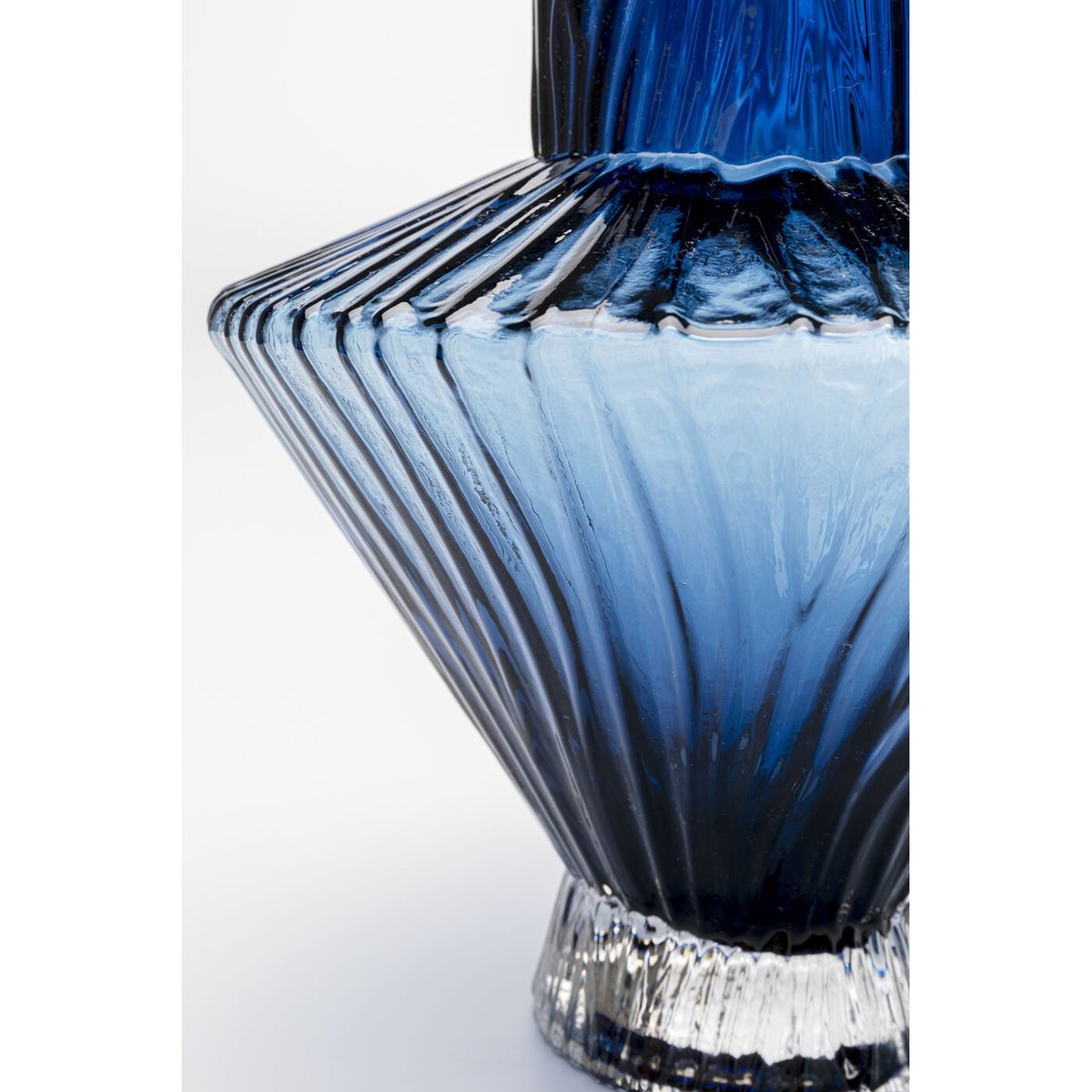 Vase en verre, DAPHNE bleu, KARE DESIGN